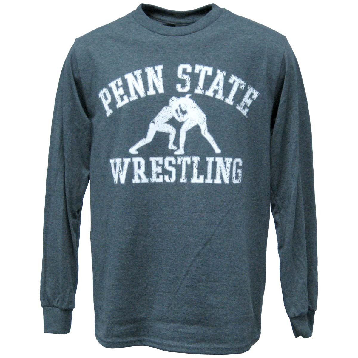 navy heather long sleeve t-shirt Penn State Wrestling
